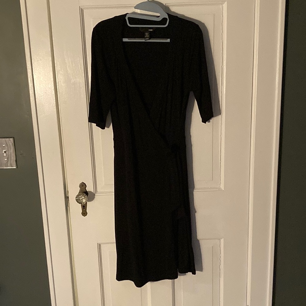 Black wrap dress size 12